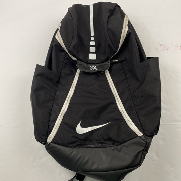 Nike Elite Quad Zip System Backpack Basketball Hoops Black - Picture 1 of 12